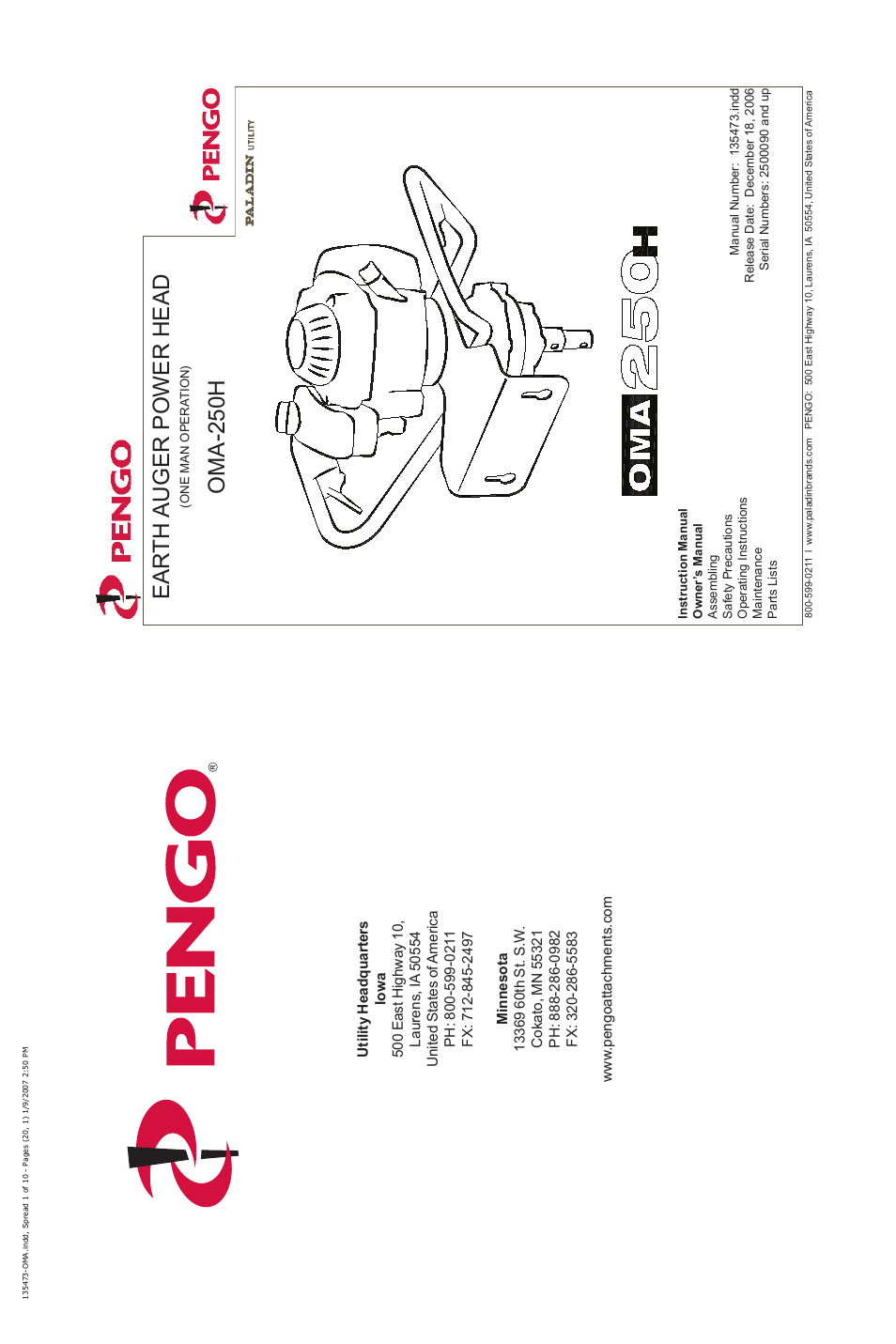 Pengo OMA-250H User Manual | 10 pages