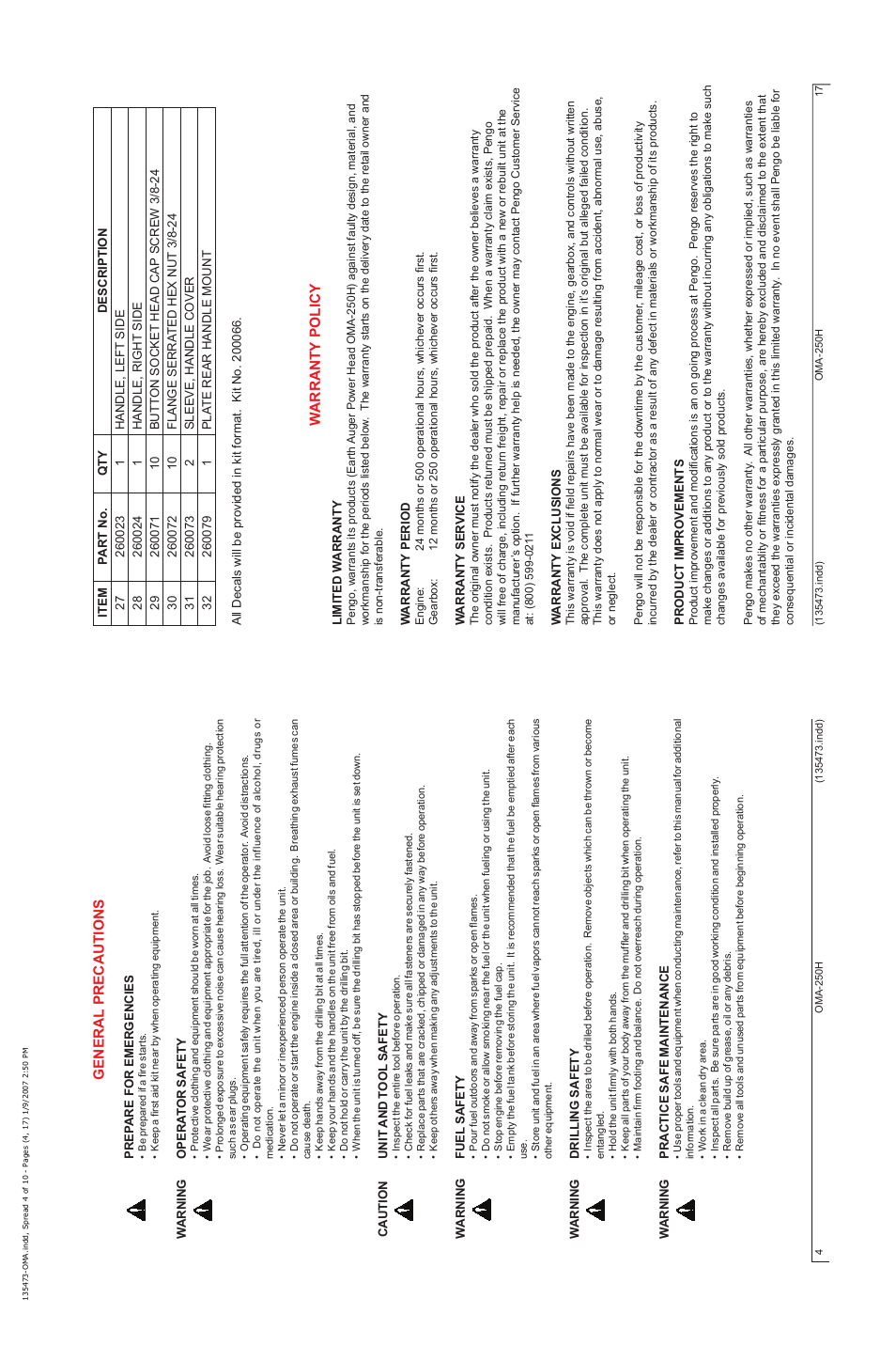 Pengo OMA-250H User Manual | Page 4 / 10