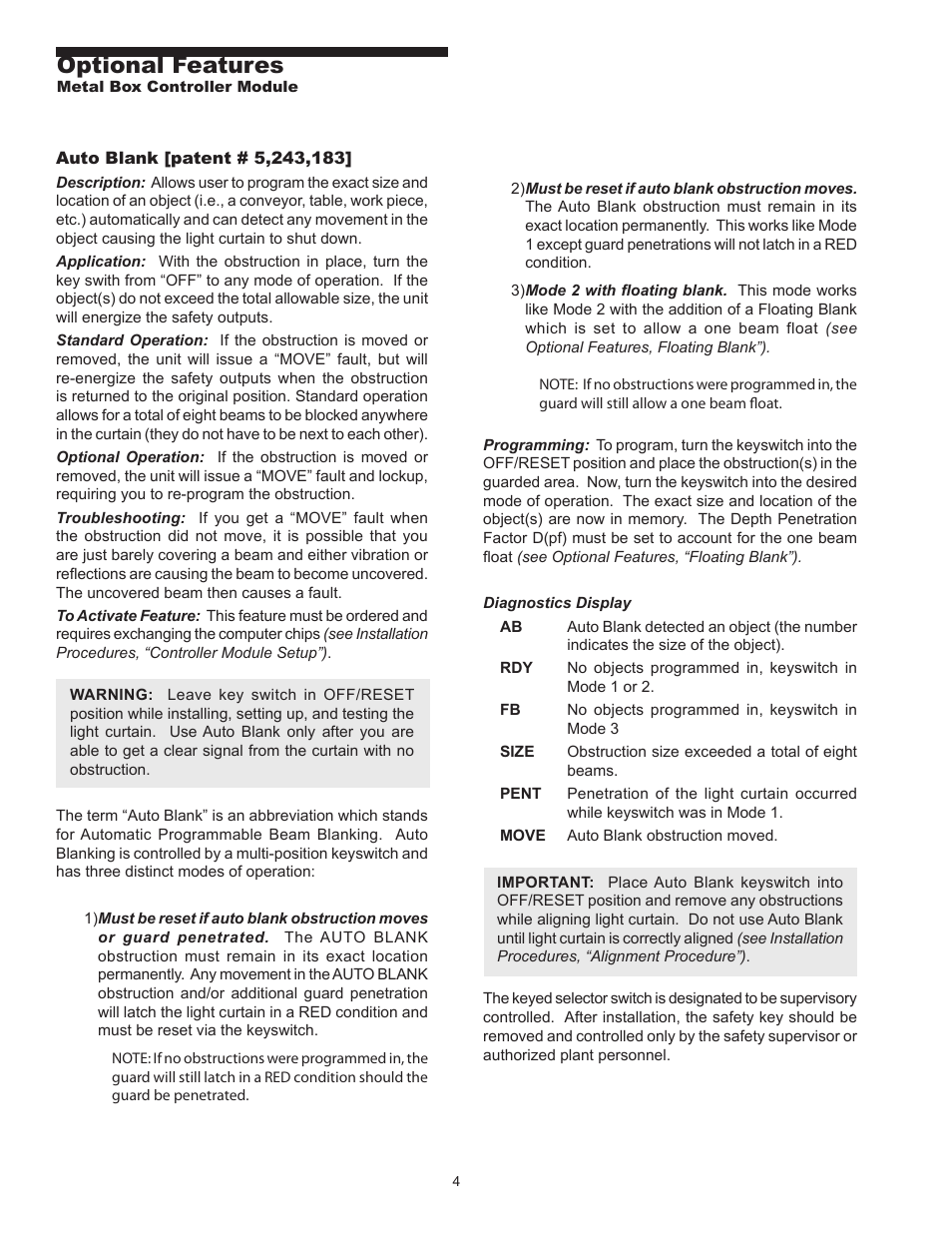 Optional features | Pinnacle Systems MG User Manual | Page 14 / 48