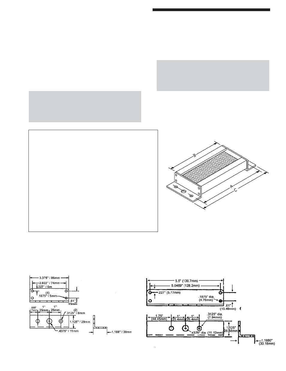 Accessories, Cornering mirrors, Table 4: cornering mirror dimensions | Pinnacle Systems SS User Manual | Page 29 / 40