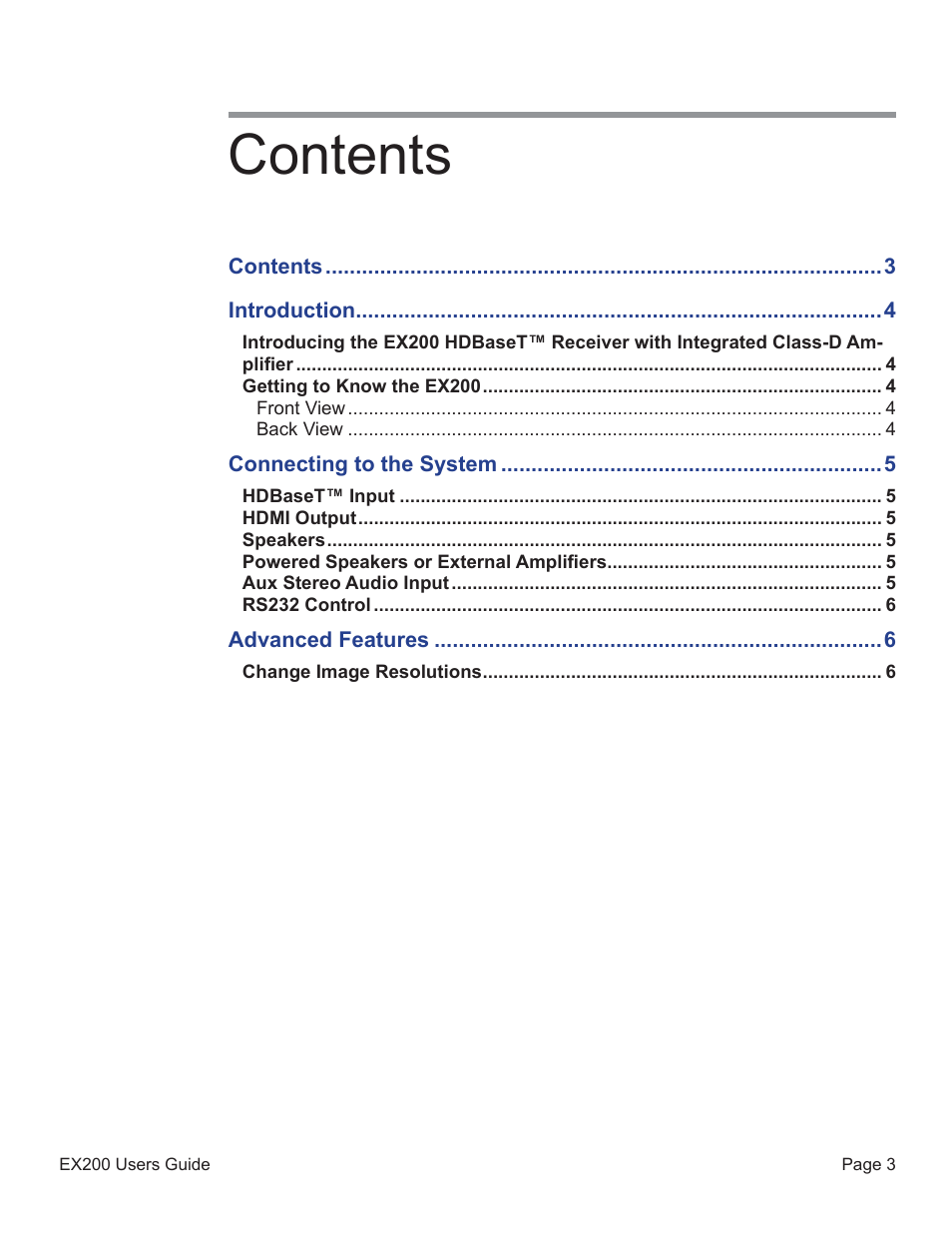 Presentation Switchers EX200 User Manual | Page 3 / 8