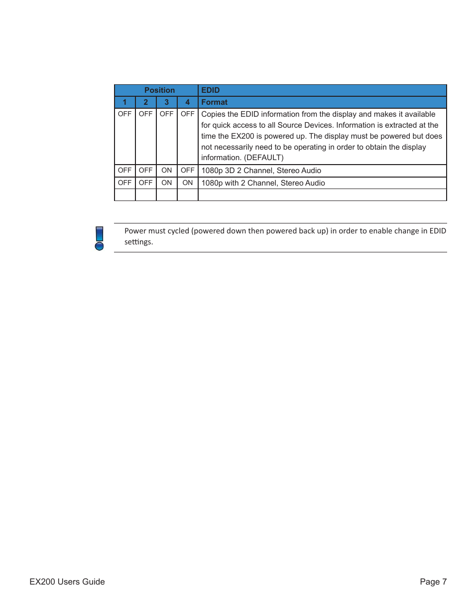 Presentation Switchers EX200 User Manual | Page 7 / 8