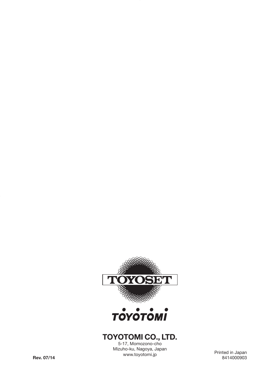 Po mainte | Toyotomi RCA-2800 User Manual | Page 16 / 16