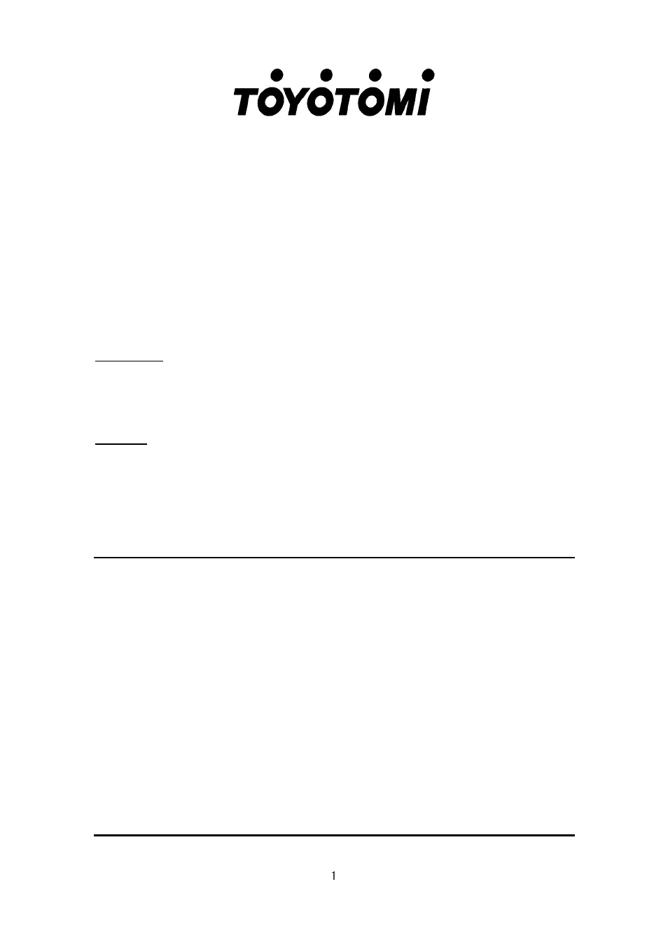 Toyotomi BS-35(F) User Manual | 30 pages
