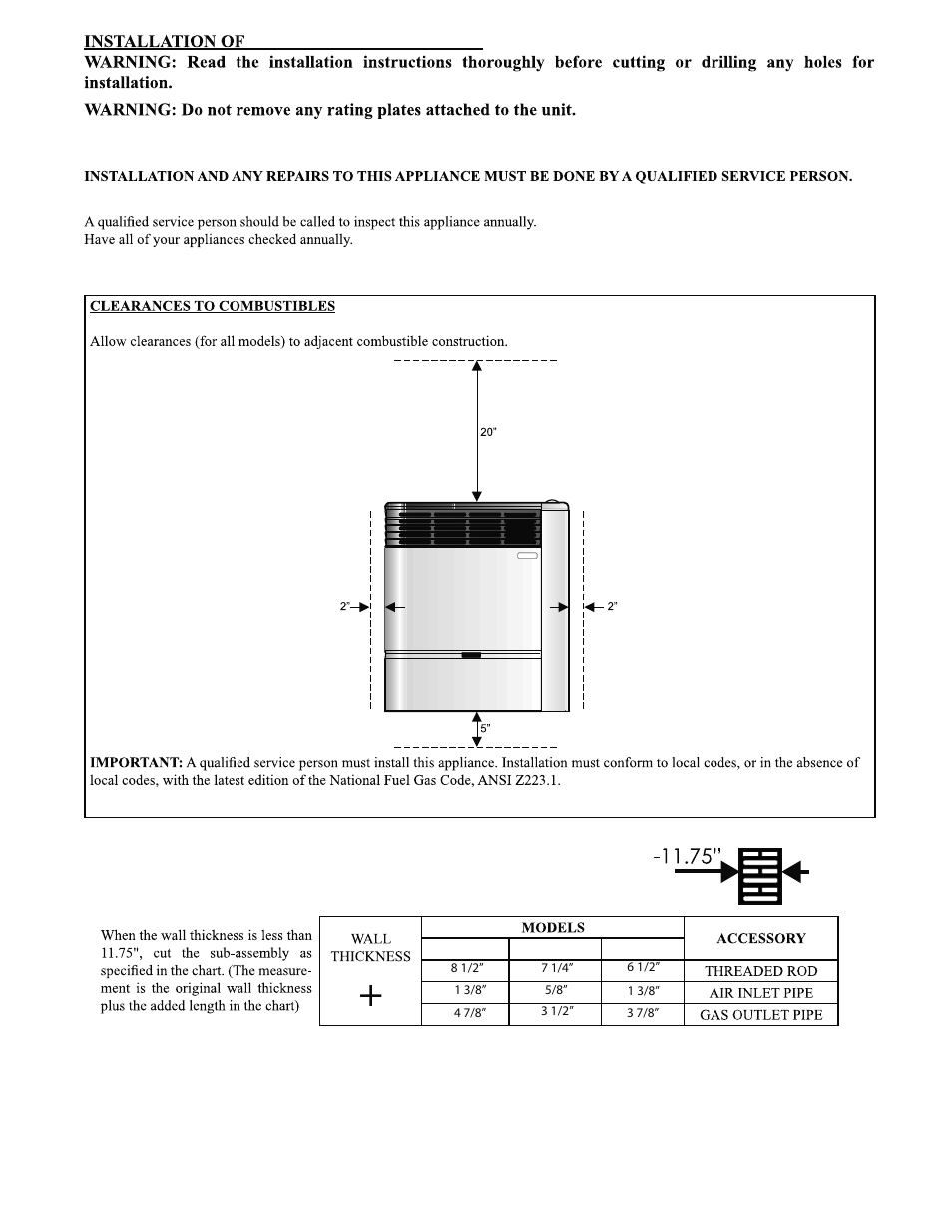 Heater | United States Stove Company DV8 User Manual | Page 10 / 28
