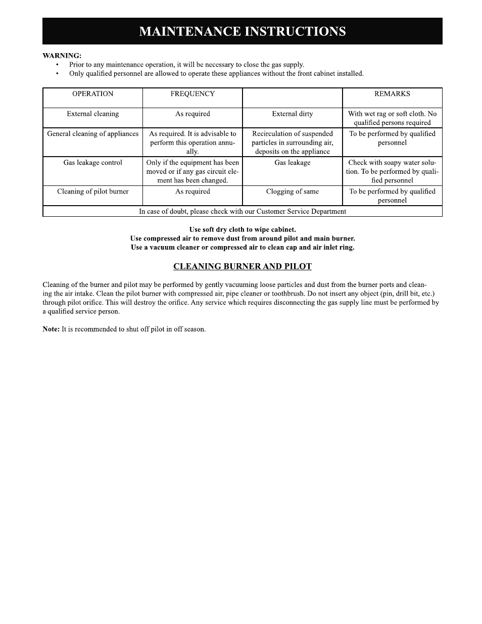 United States Stove Company DV8 User Manual | Page 24 / 28