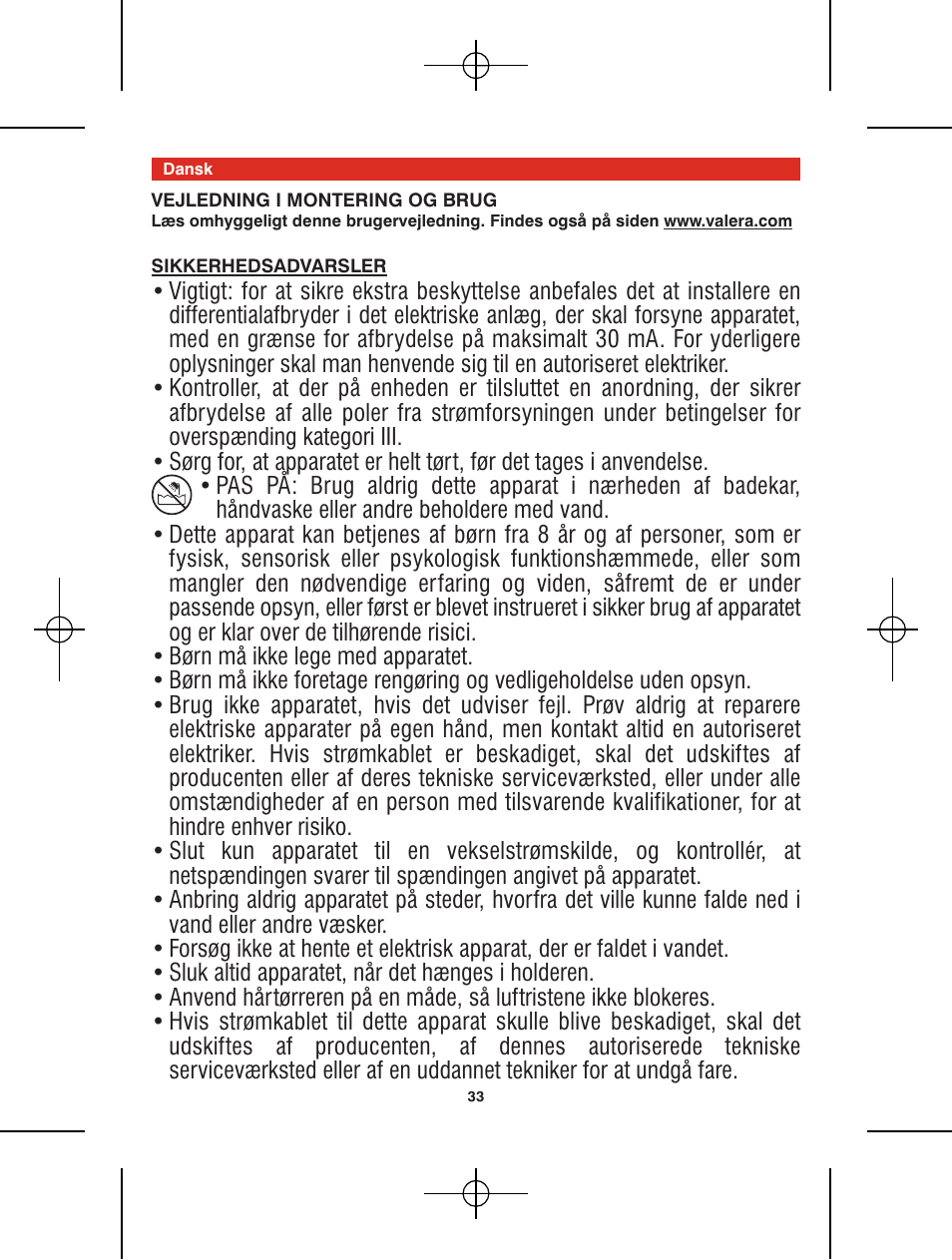 VALERA Premium 1600 Shaver 1600 W User Manual | Page 29 / 62