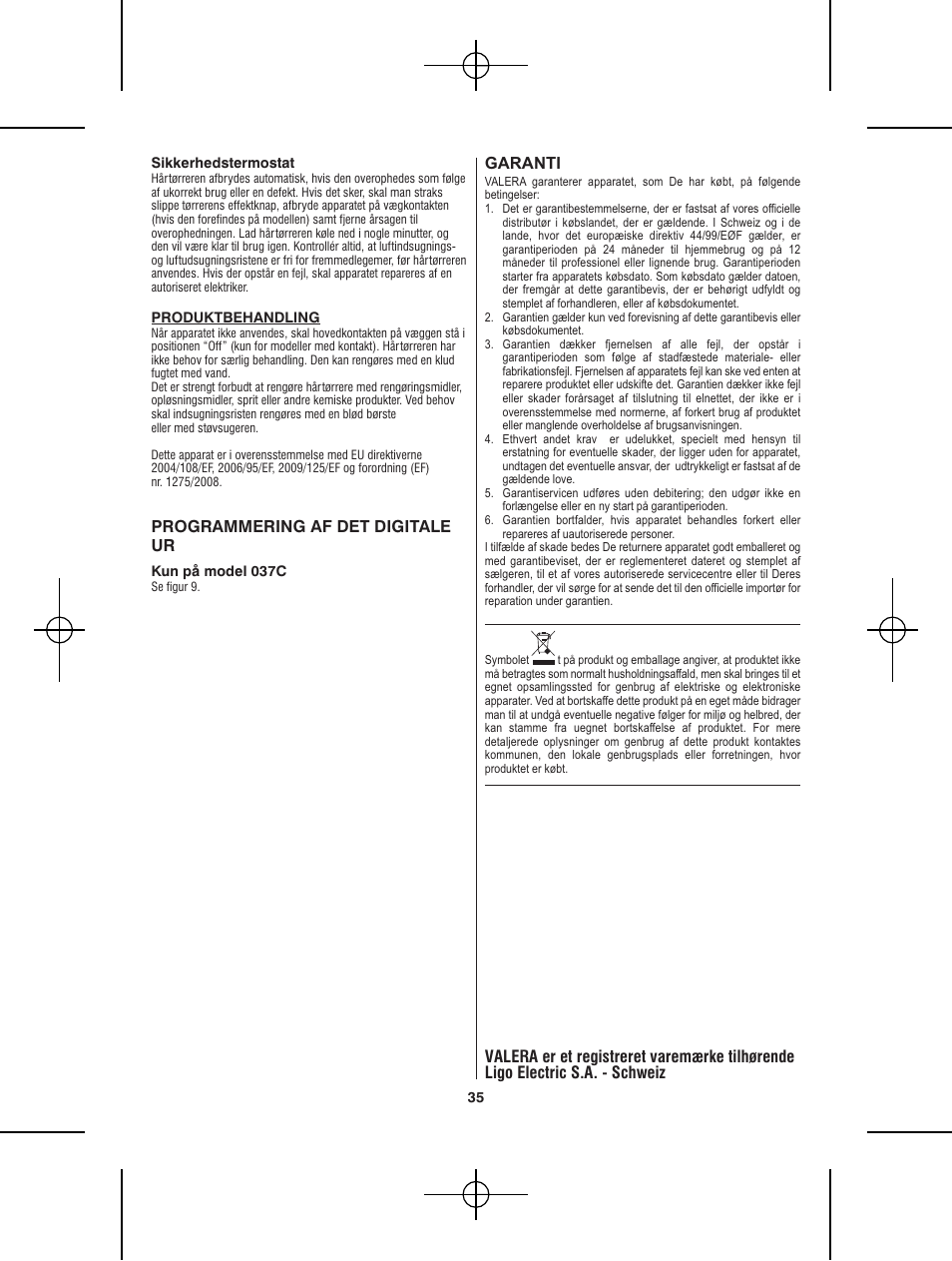 VALERA Premium 1600 Shaver 1600 W User Manual | Page 31 / 62