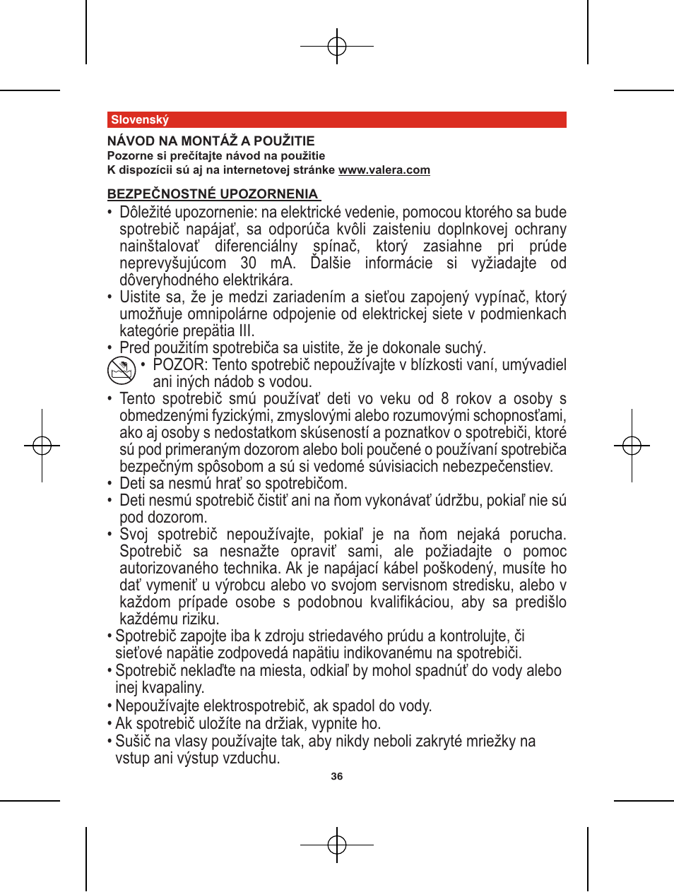 VALERA Premium 1600 Shaver 1600 W User Manual | Page 32 / 62