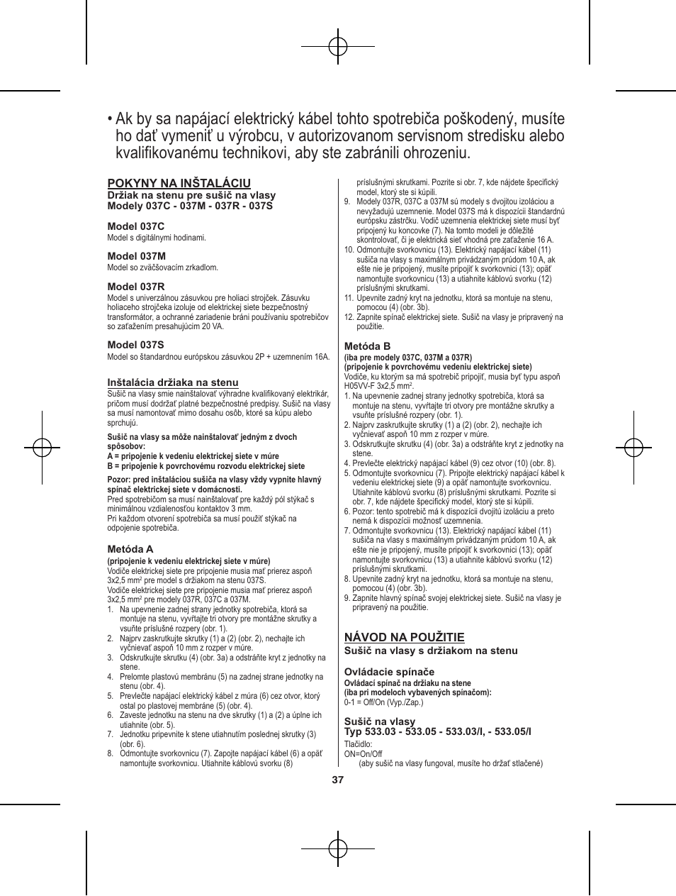 VALERA Premium 1600 Shaver 1600 W User Manual | Page 33 / 62