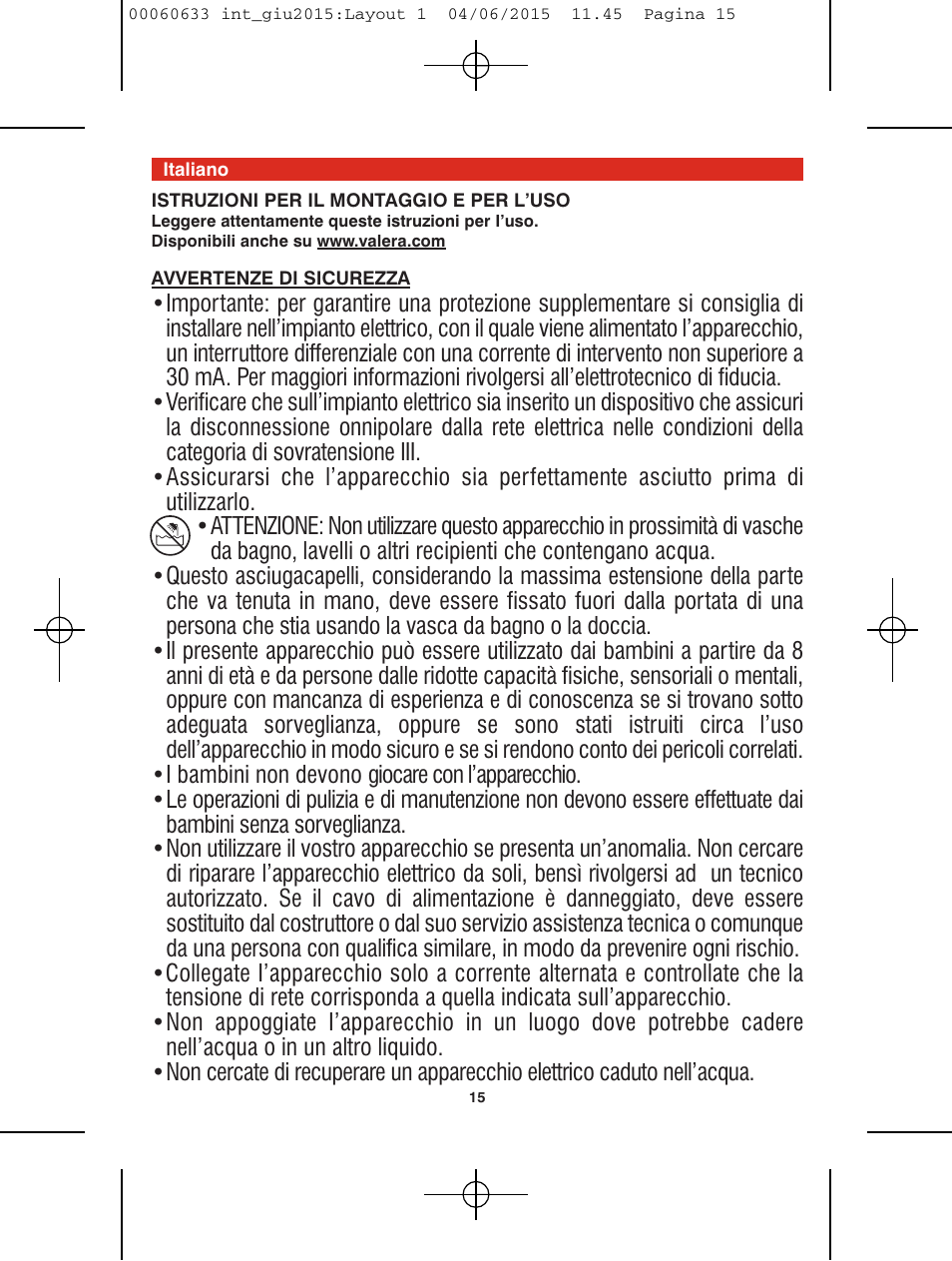 VALERA Premium 1600 Compact Super 1600 W User Manual | Page 11 / 74