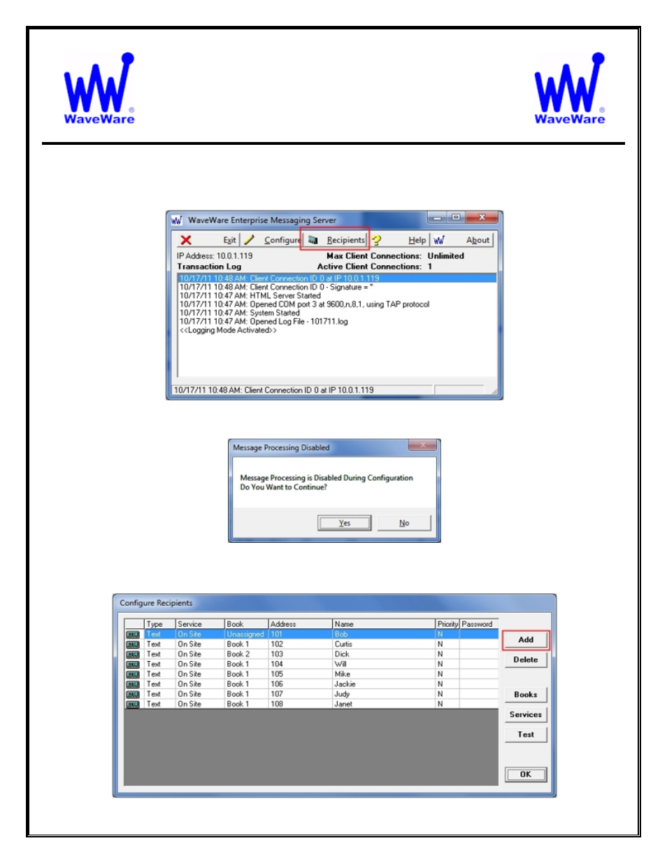 Waveware technologies, inc, Enterprise messaging software | WaveWare Enterprise User Manual | Page 26 / 46