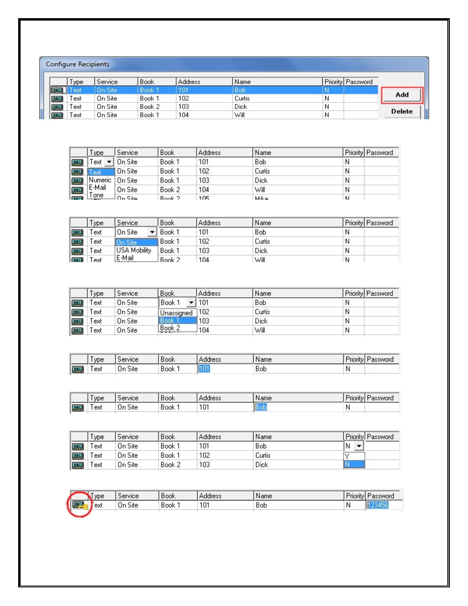Adding and configuring recipients | WaveWare Enterprise User Manual | Page 27 / 46
