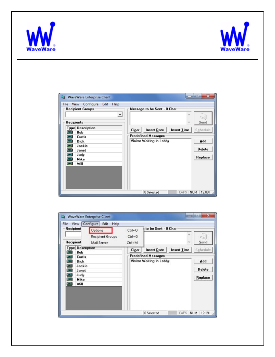 Waveware technologies, inc, Enterprise messaging software | WaveWare Enterprise User Manual | Page 29 / 46