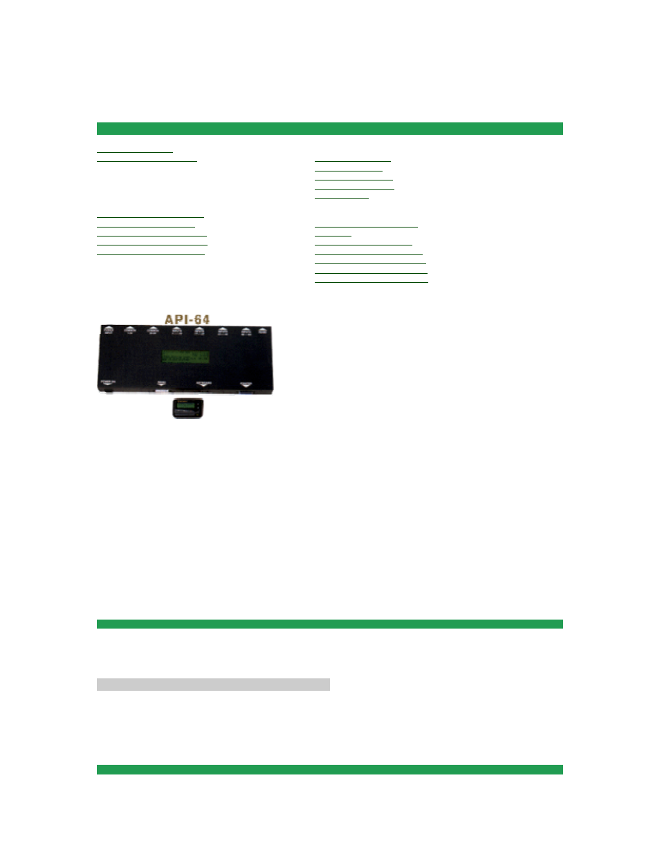 WaveWare API-64 Alarm Monitoring User Manual | 13 pages