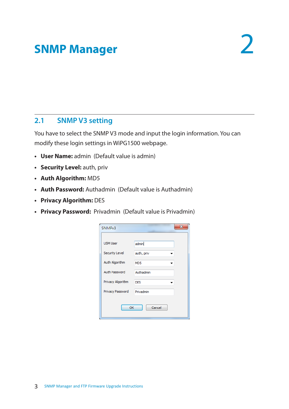 Snmp manager | wePresent SNMP Manager User Manual | Page 3 / 5