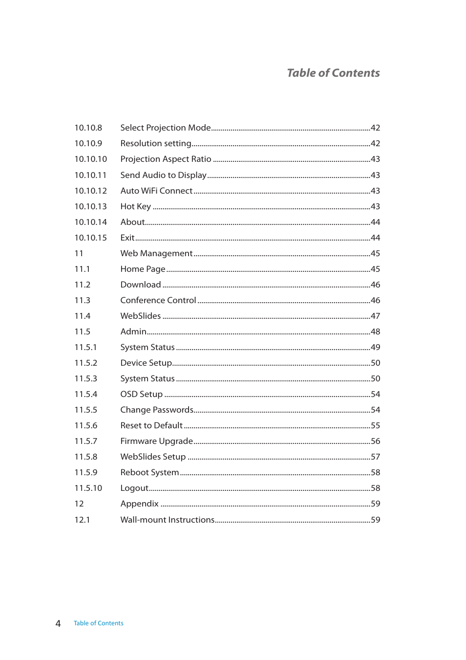 wePresent WiPG-1500 User Manual | Page 4 / 59