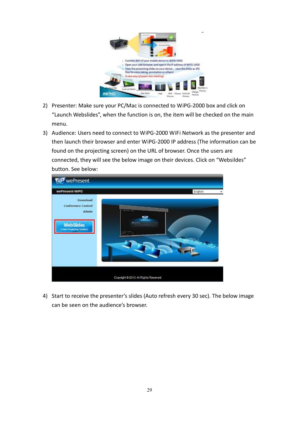 wePresent WiPG-2000 User Manual | Page 29 / 72