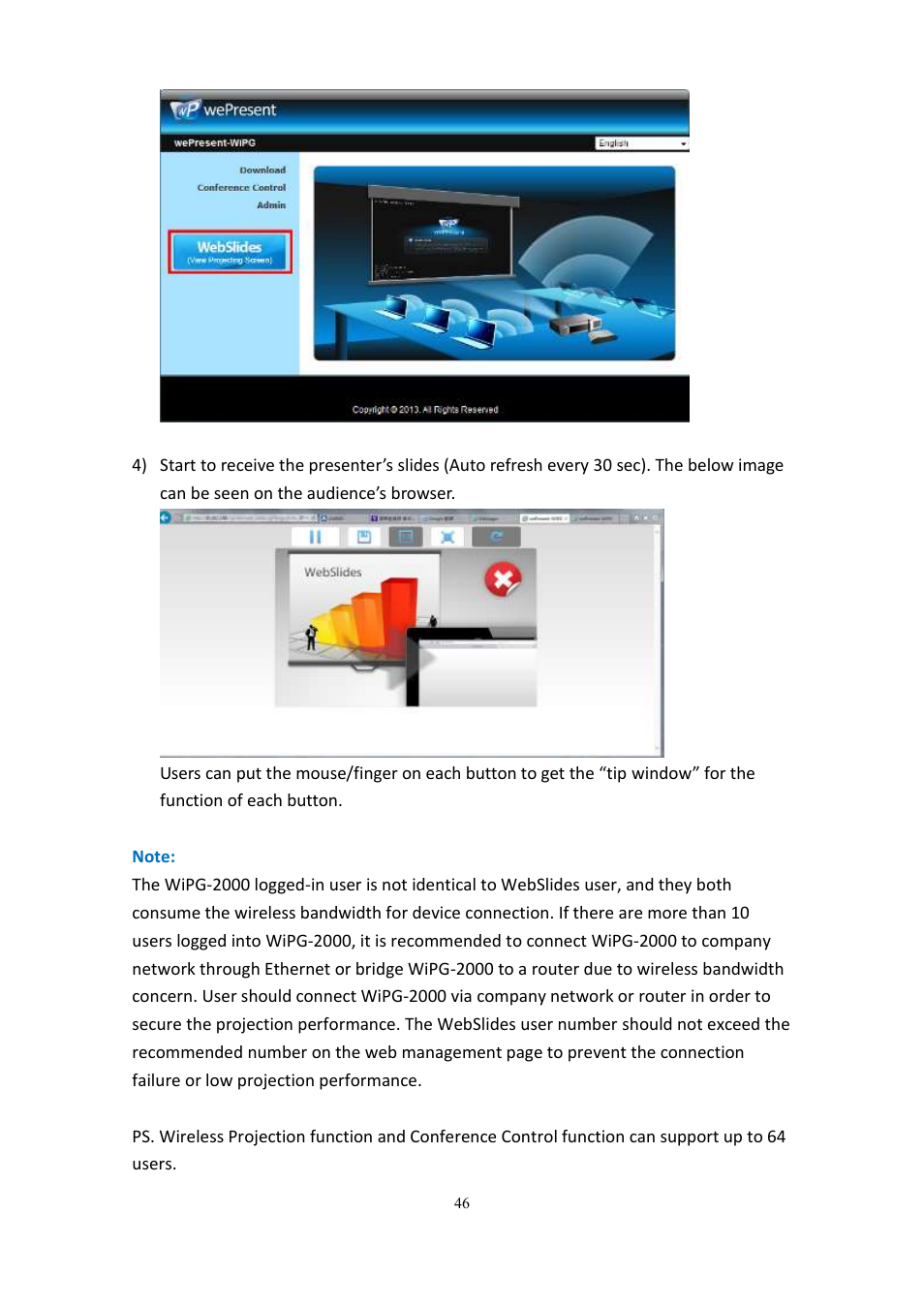 wePresent WiPG-2000 User Manual | Page 46 / 72