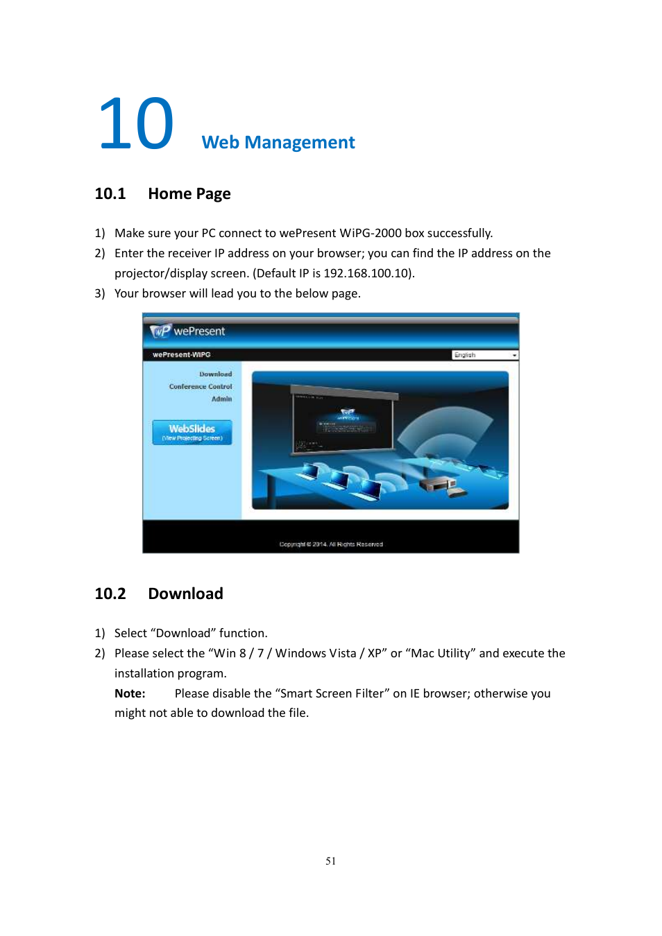 wePresent WiPG-2000 User Manual | Page 51 / 72