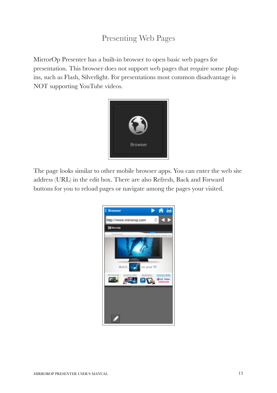wePresent MirrorOp User Manual | Page 13 / 25