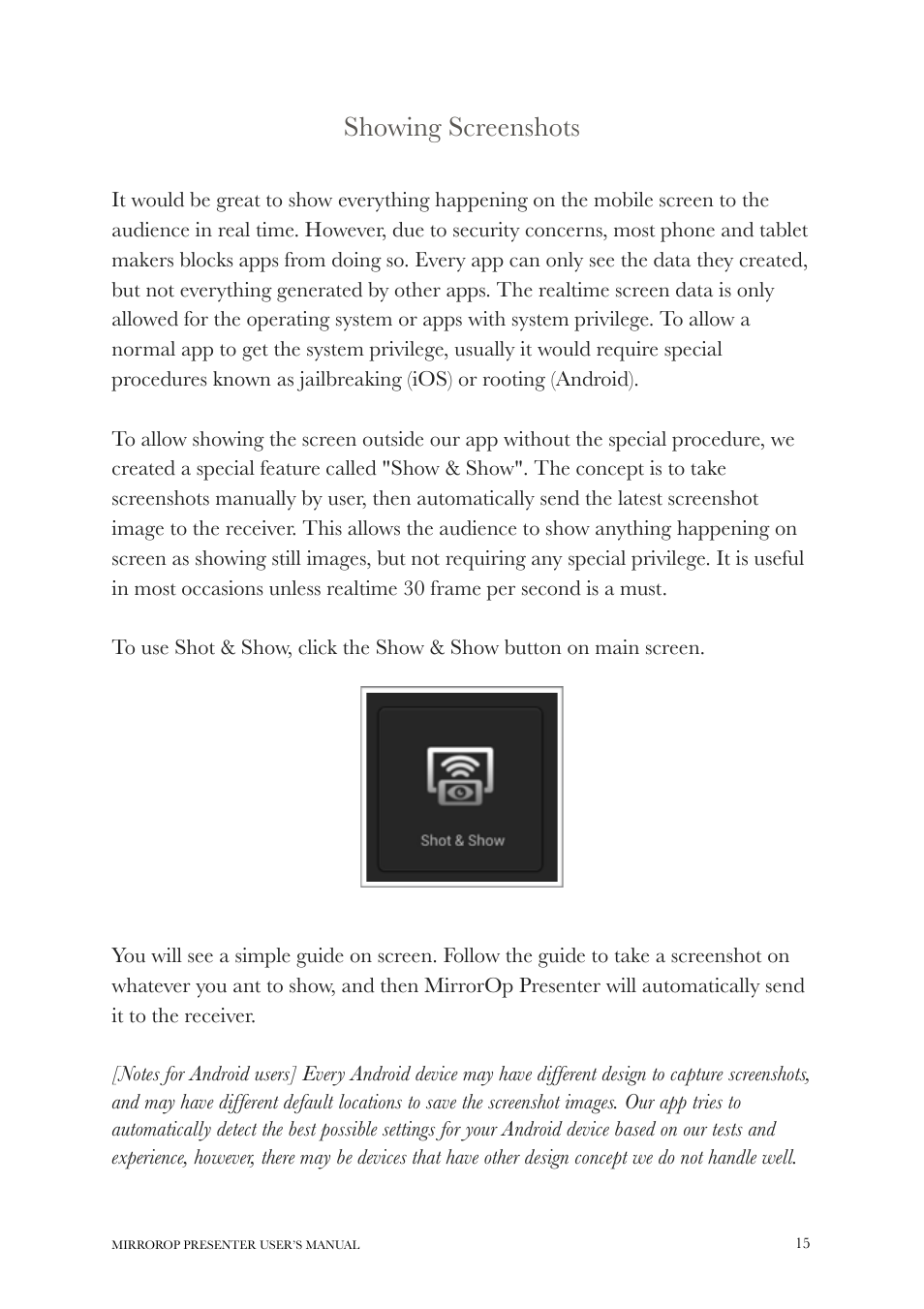 wePresent MirrorOp User Manual | Page 15 / 25