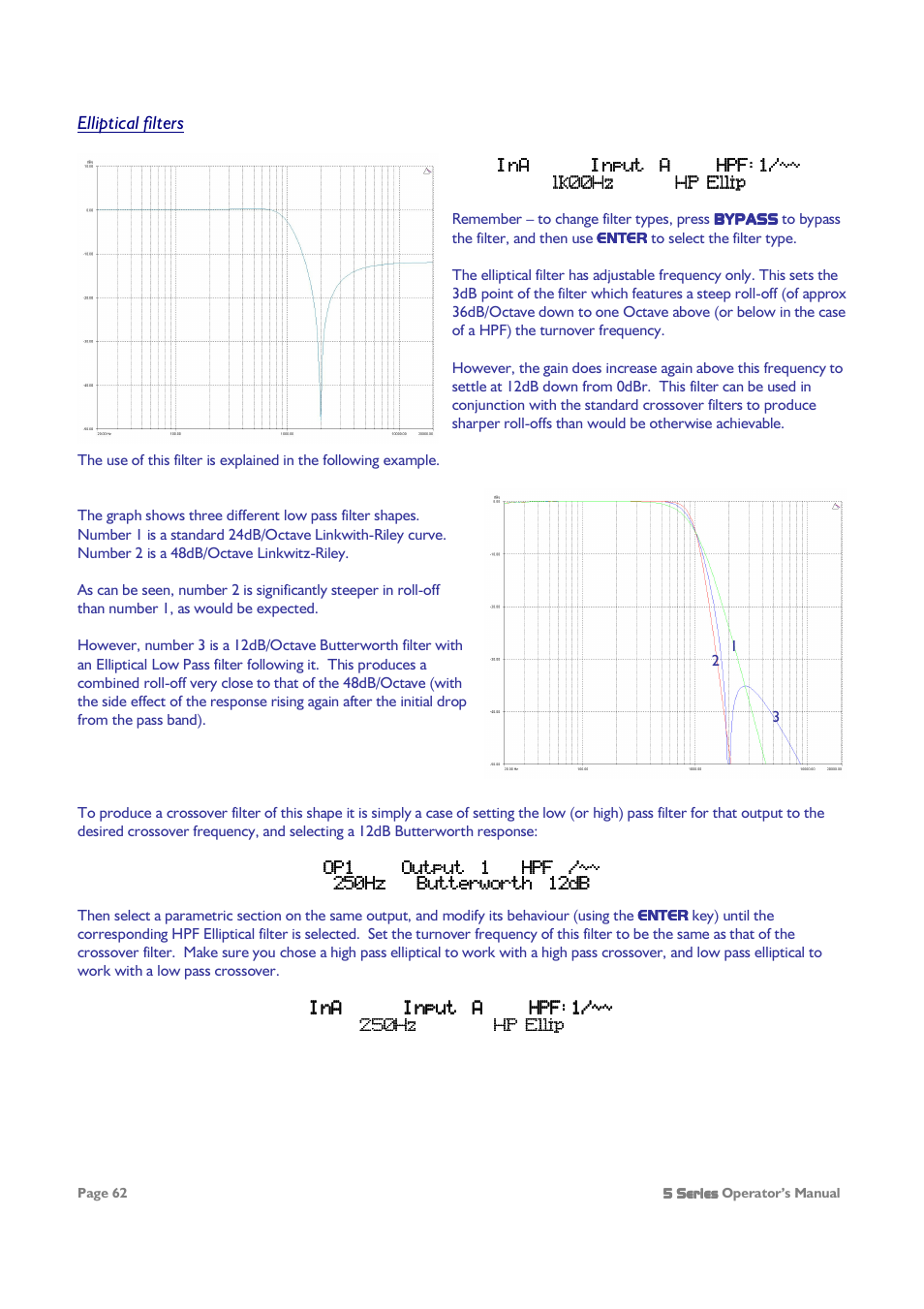 XTA 5 Series User Manual | Page 62 / 66