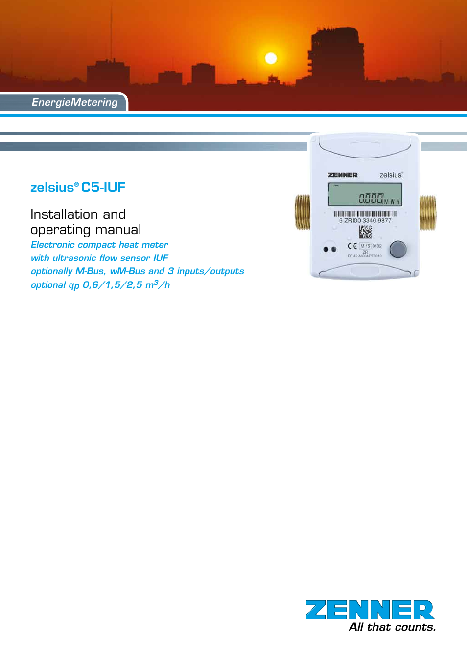 ZENNER zelsius C5 IUF User Manual | 12 pages