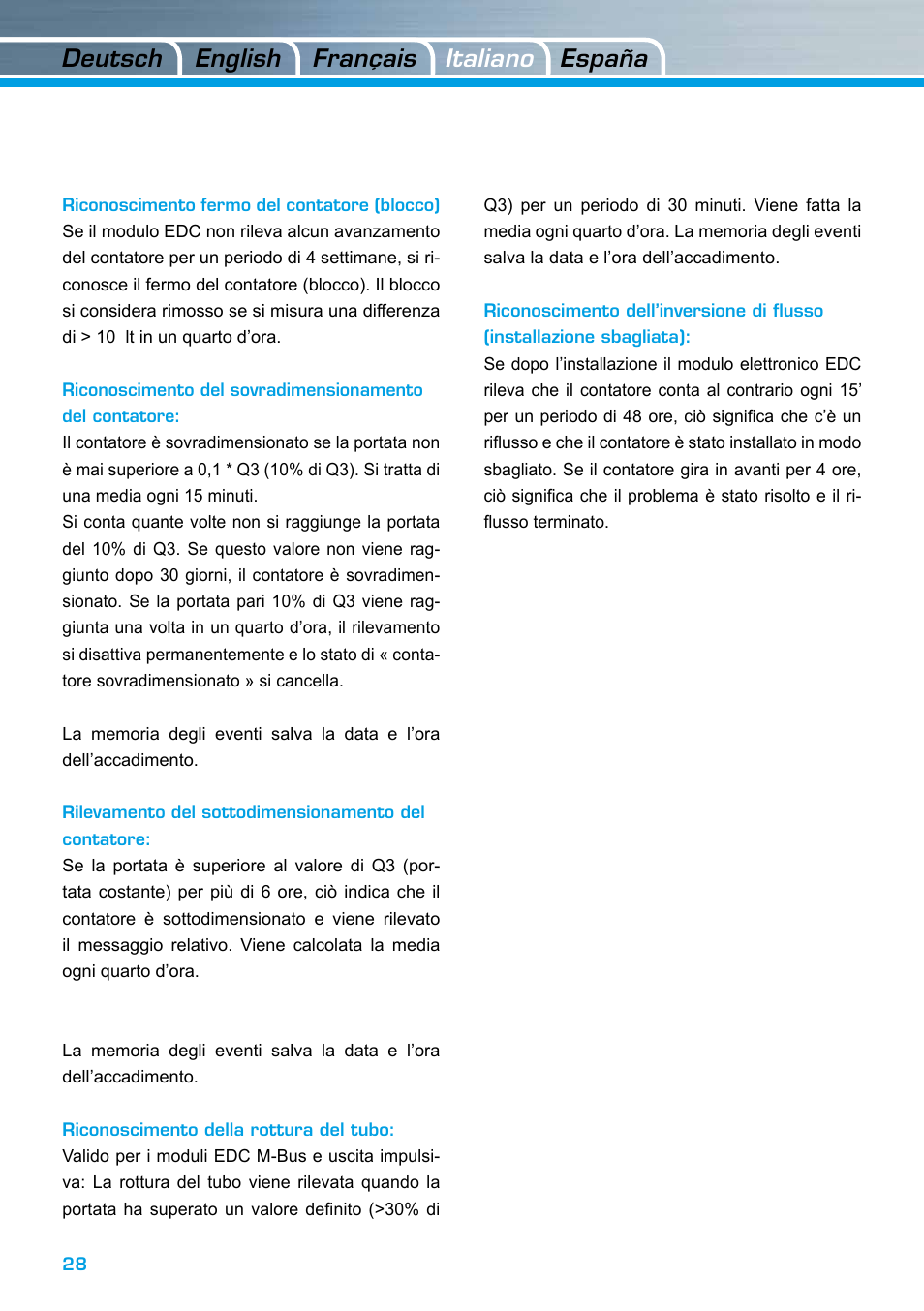 Deutsch italiano english españa français | ZENNER EDC – Electronic Data Capture Modul User Manual | Page 28 / 36