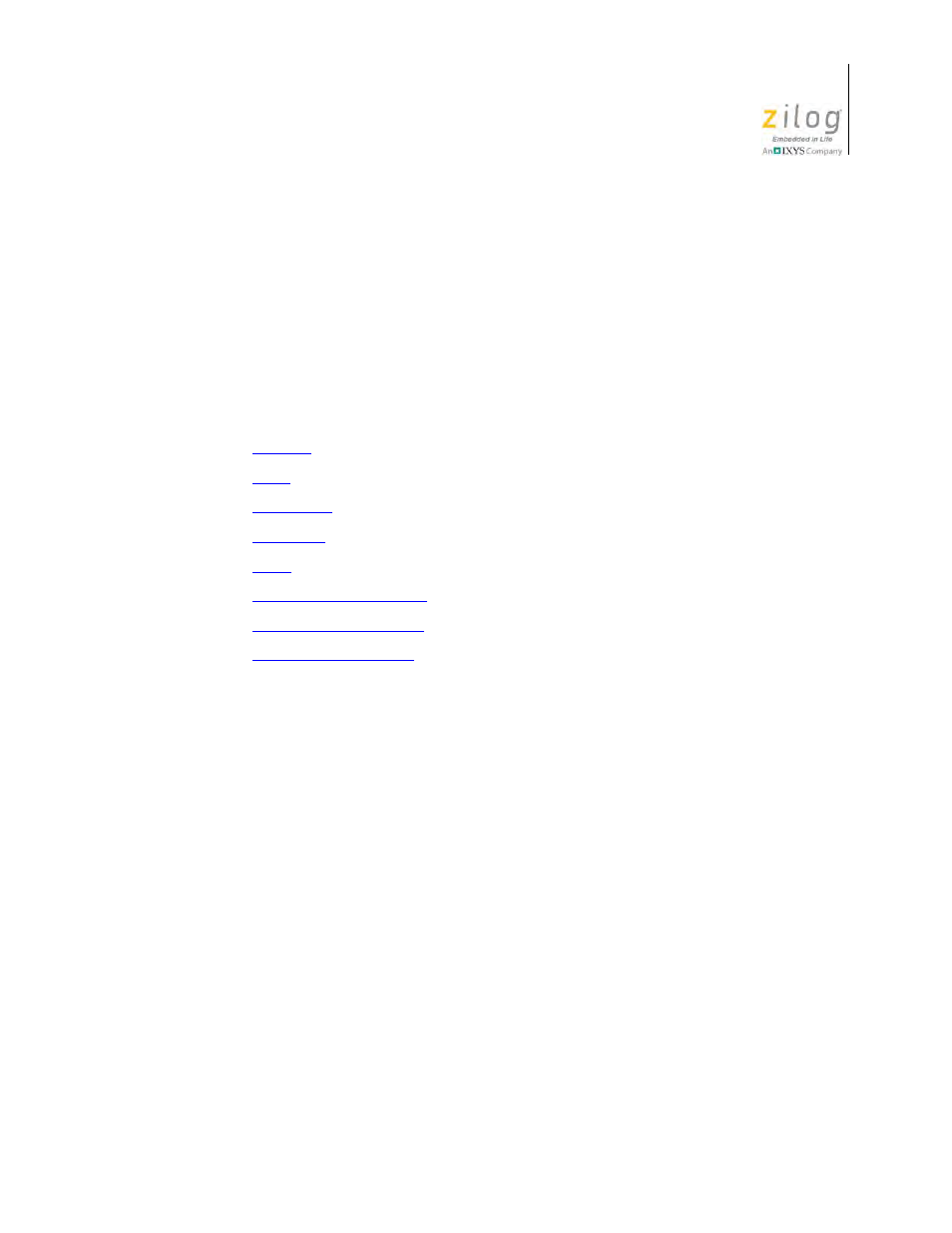 Build menu | Zilog Z8F0130 User Manual | Page 141 / 582