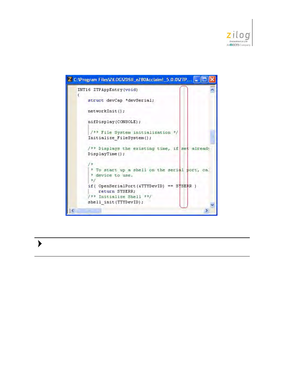Figure 112. long line indicator | Zilog Z8F0130 User Manual | Page 193 / 582