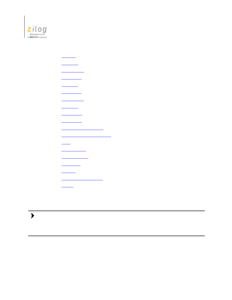 Zilog Z8F0130 User Manual | Page 384 / 582