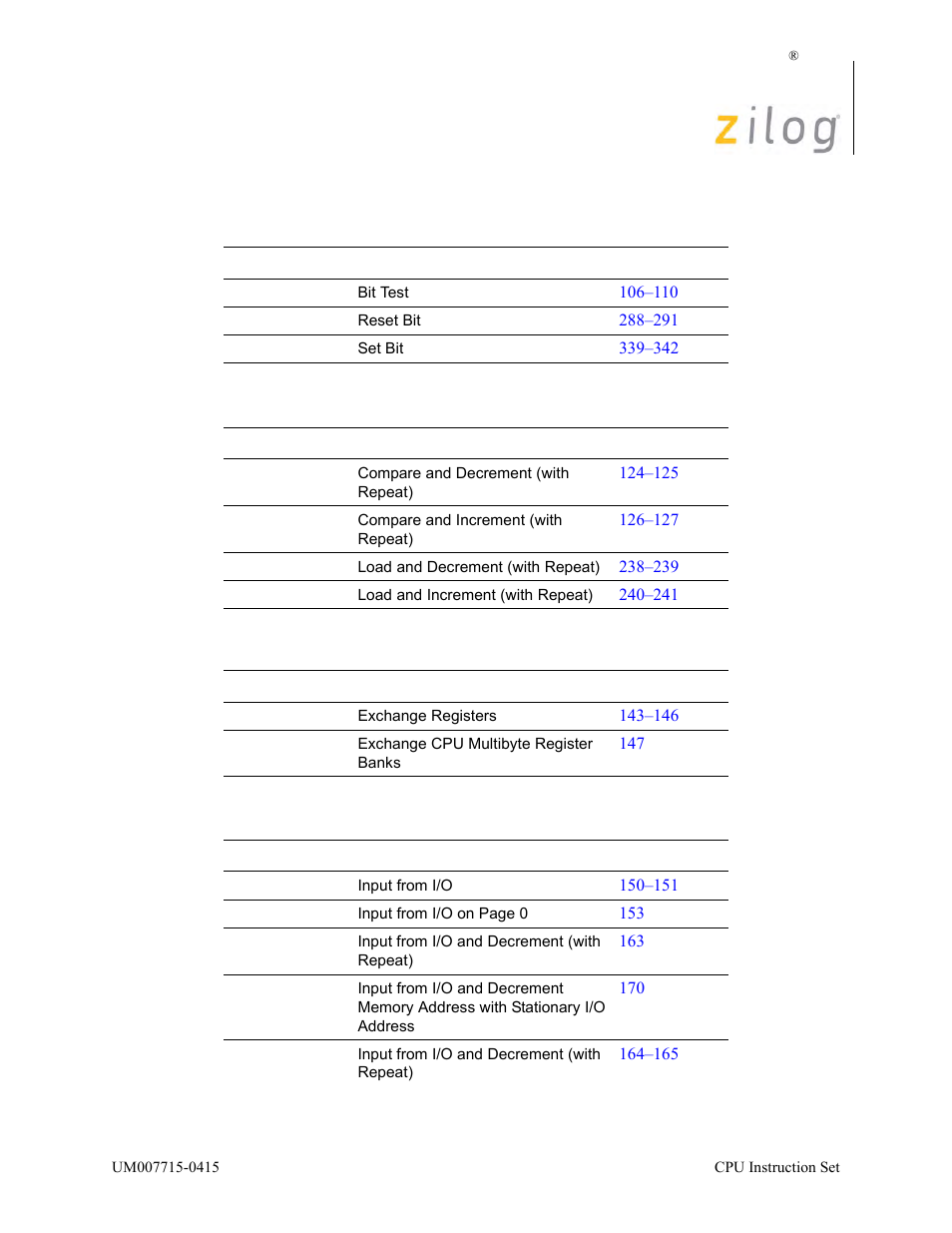 Zilog EZ80F916 User Manual | Page 64 / 411