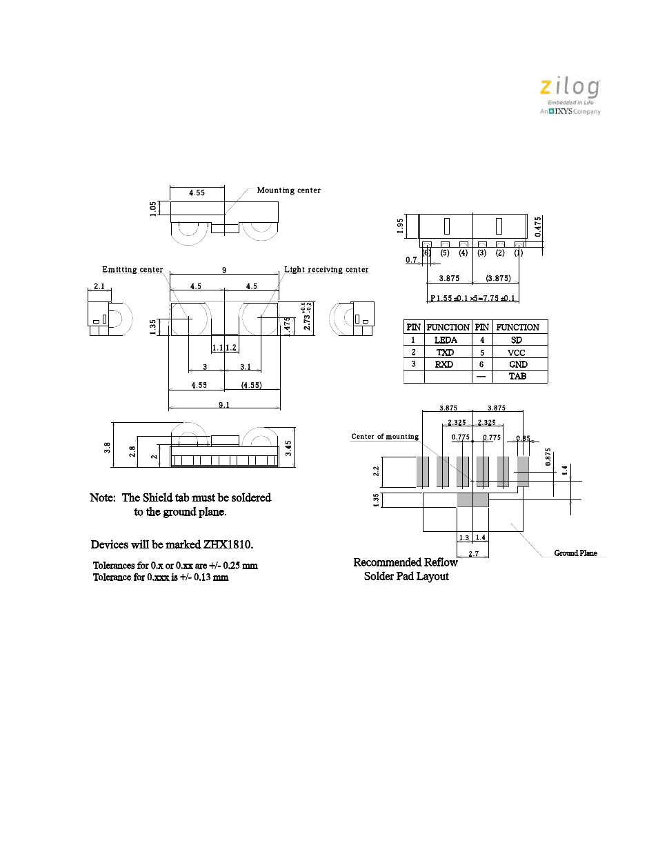 Zilog Z8PE002 User Manual | Page 38 / 44