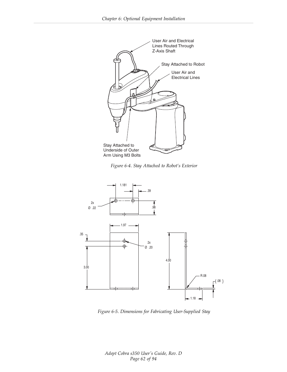 Adept s350 Cobra User Manual | Page 62 / 94