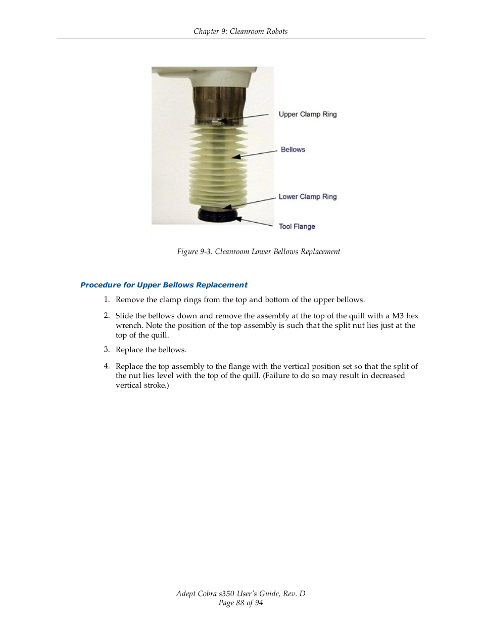 Adept s350 Cobra User Manual | Page 88 / 94
