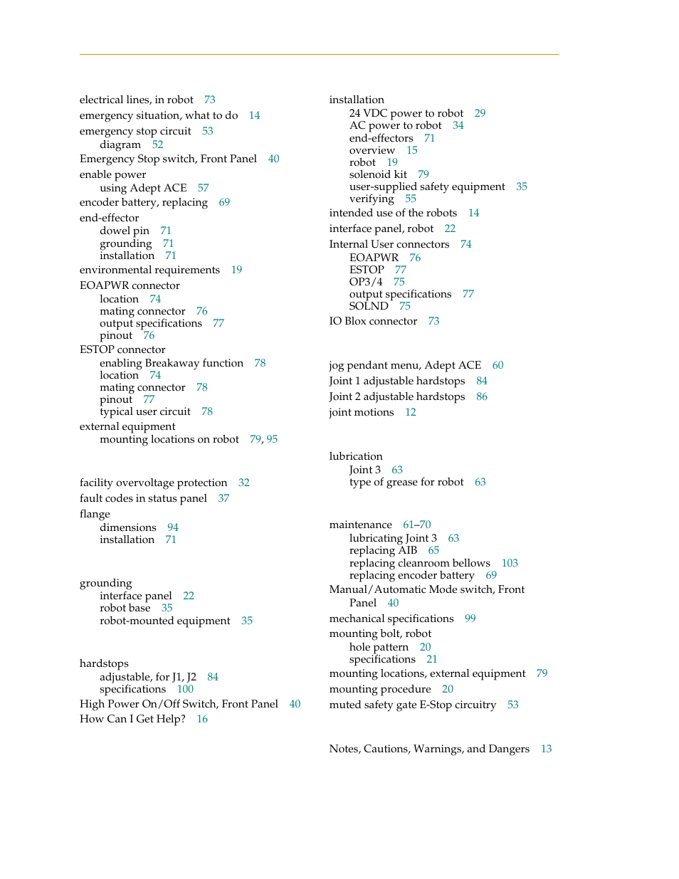 Adept i600 Cobra User Manual | Page 106 / 110