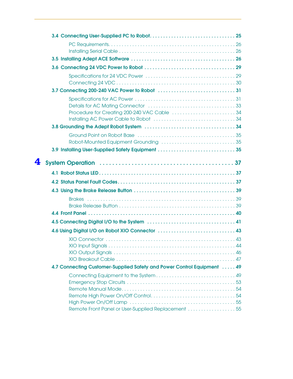 Adept i600 Cobra User Manual | Page 6 / 110