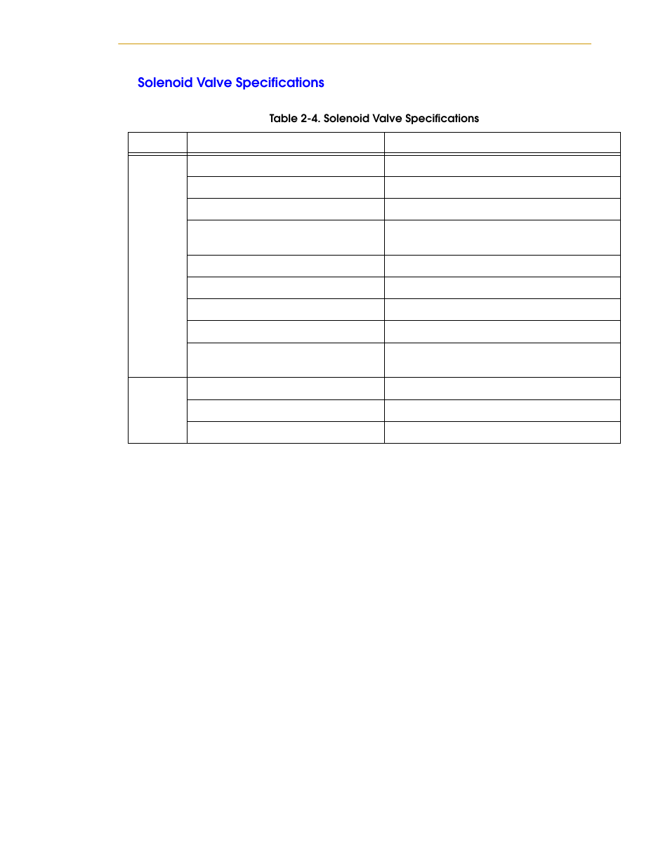 Solenoid valve specifications | Adept s1300 Viper User Manual | Page 27 / 62