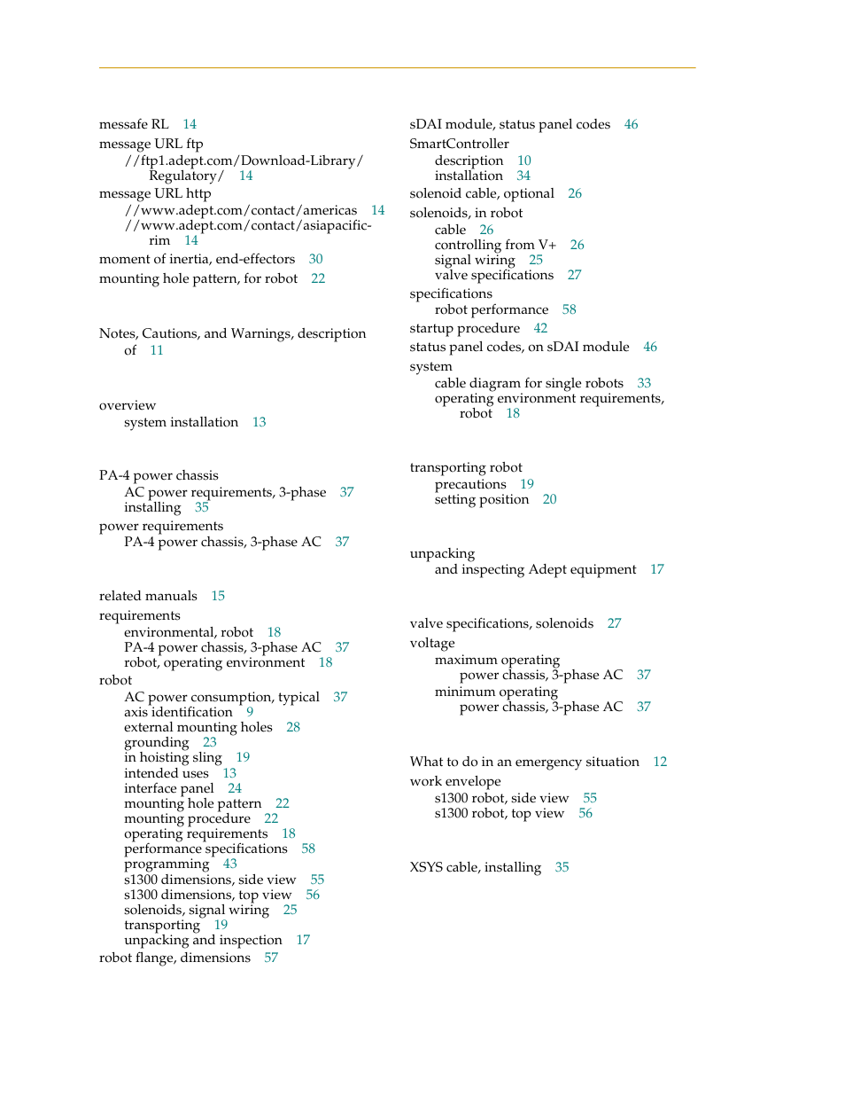 Adept s1300 Viper User Manual | Page 60 / 62
