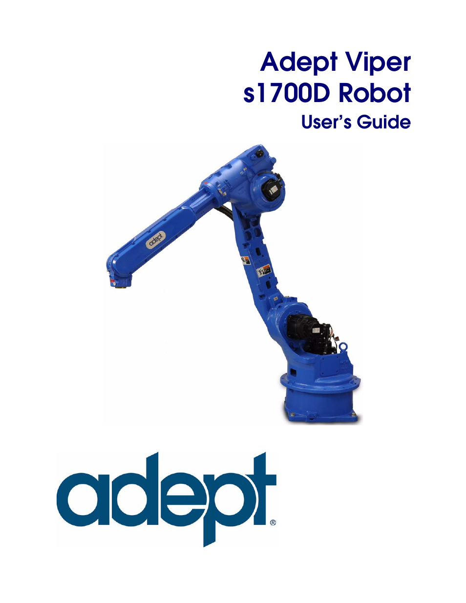 Adept s1700D Viper User Manual | 82 pages