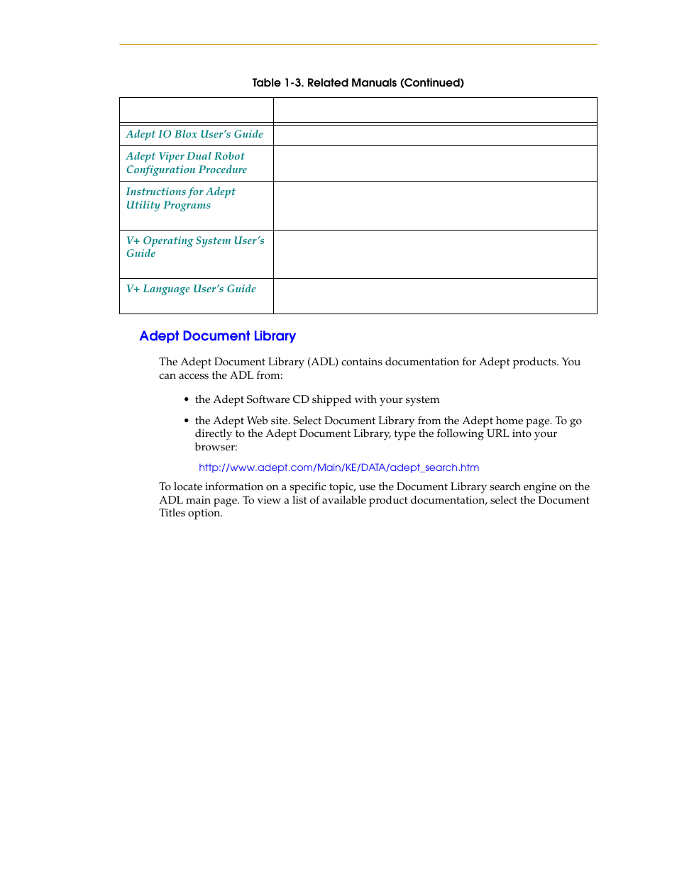 Adept document library | Adept s1700D Viper User Manual | Page 17 / 82