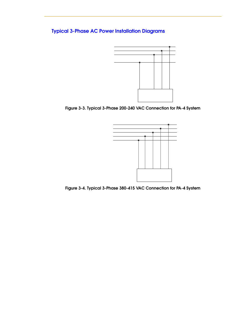 Typical 3-phase ac power installation diagrams | Adept s1700D Viper User Manual | Page 45 / 82