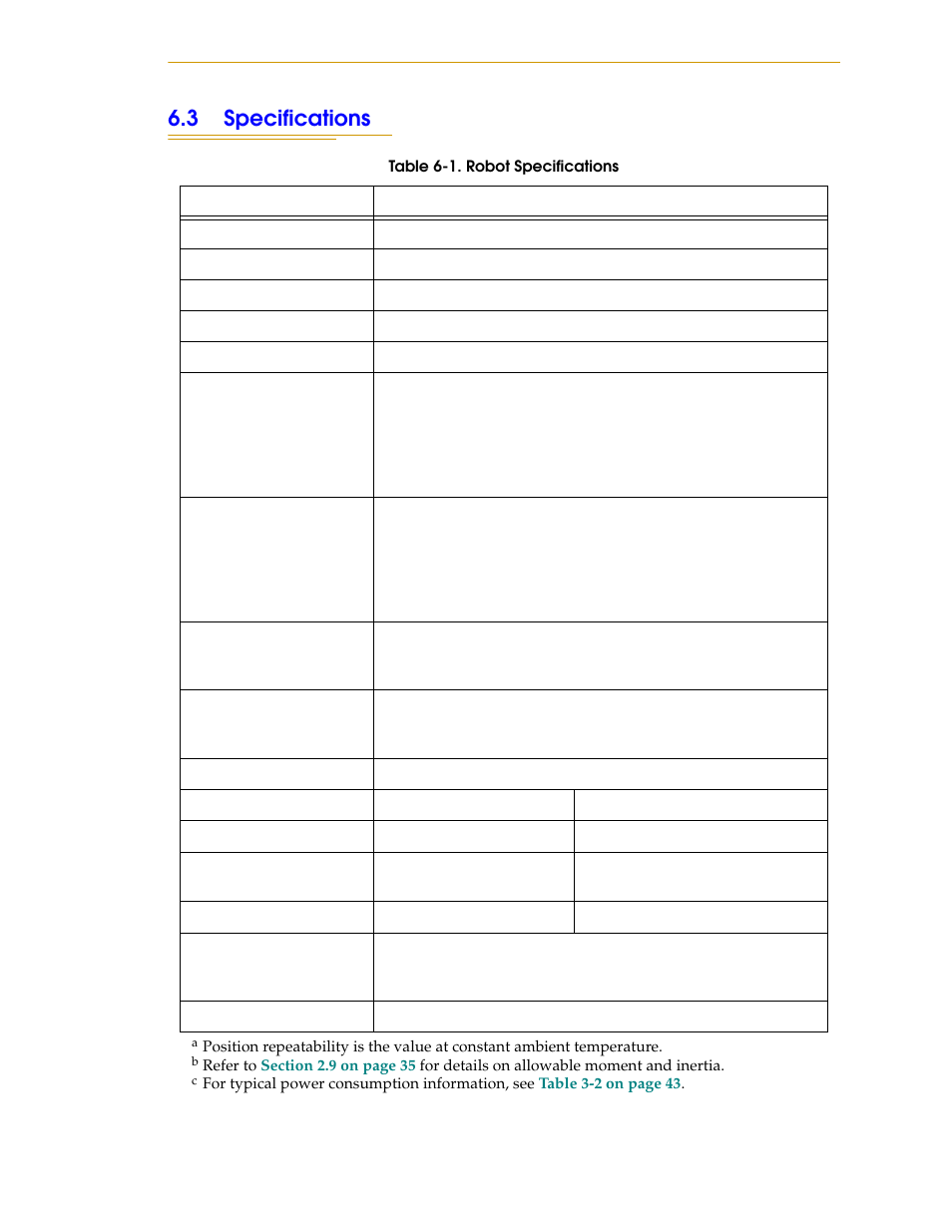 3 specifications | Adept s1700D Viper User Manual | Page 77 / 82