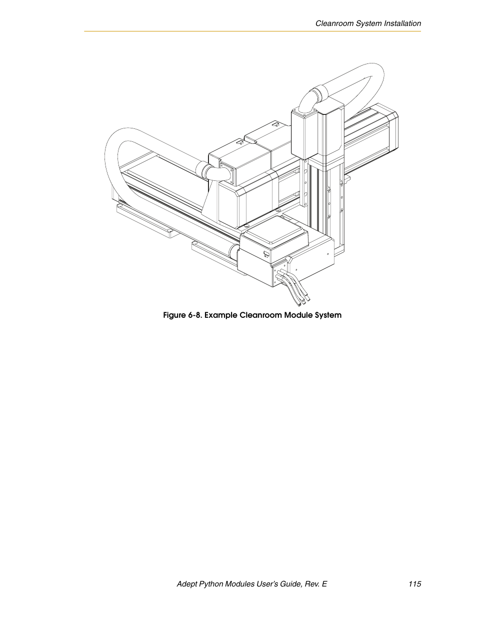 Figure 6-8. example cleanroom module system | Adept Python User Manual | Page 115 / 170