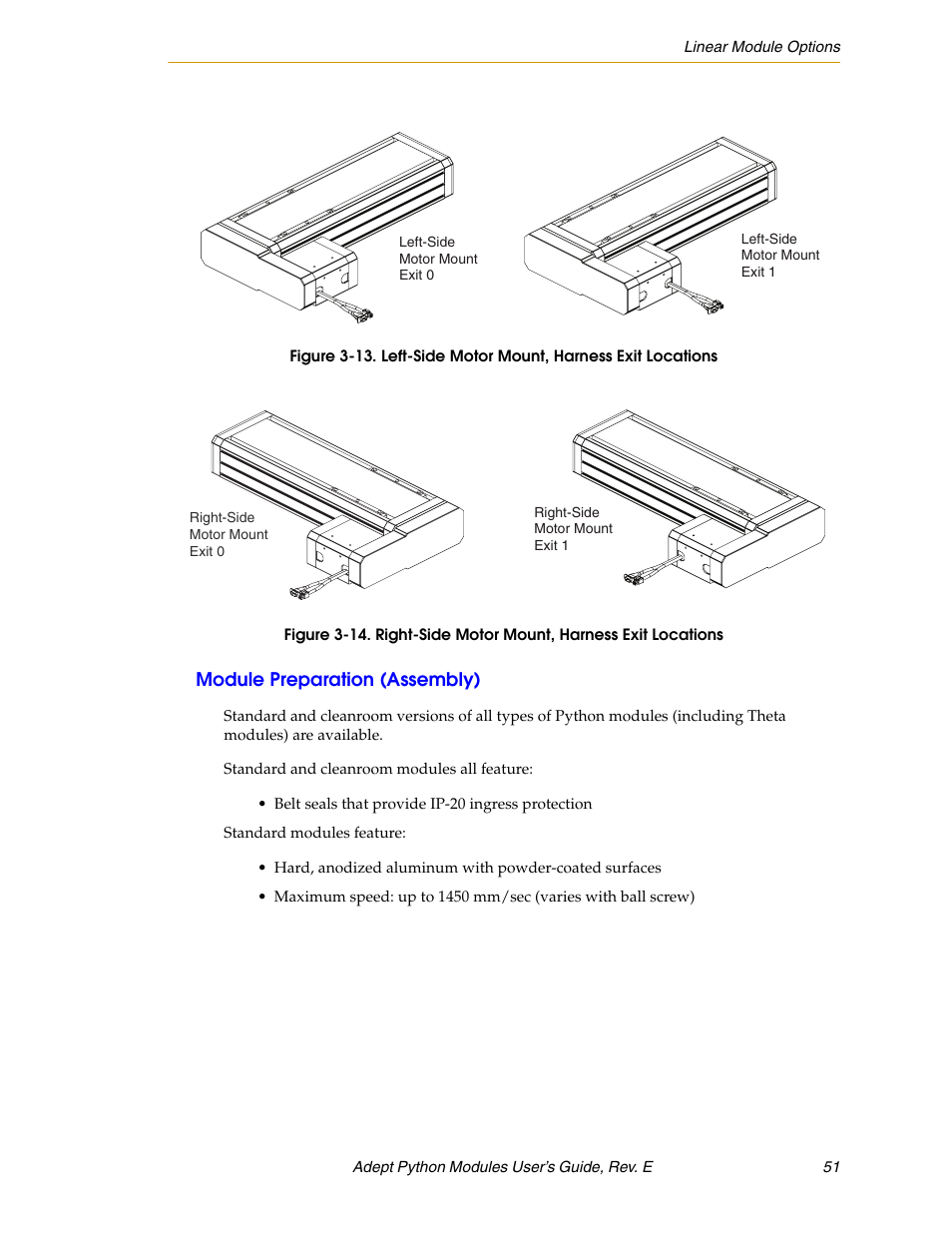 Module preparation (assembly) | Adept Python User Manual | Page 51 / 170