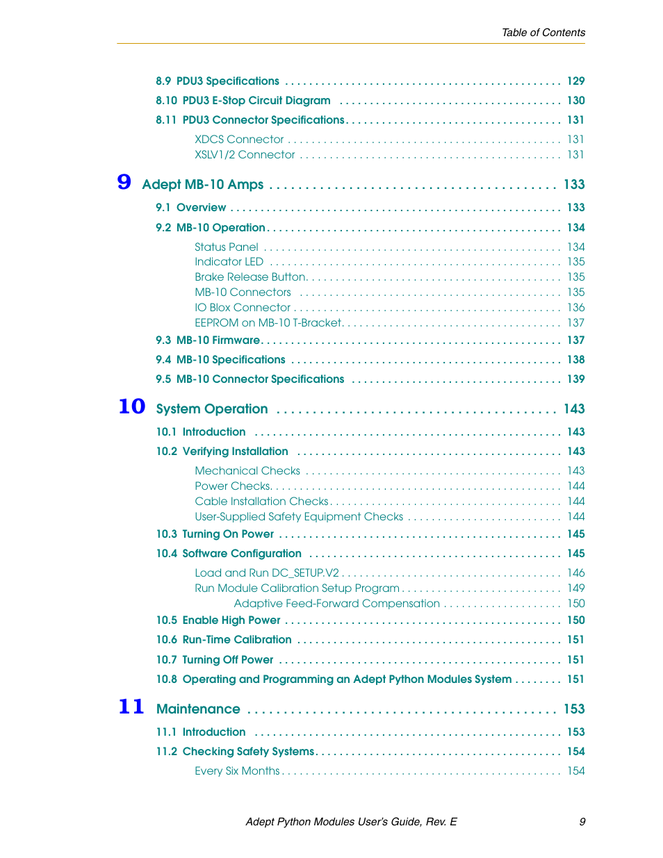 Adept Python User Manual | Page 9 / 170
