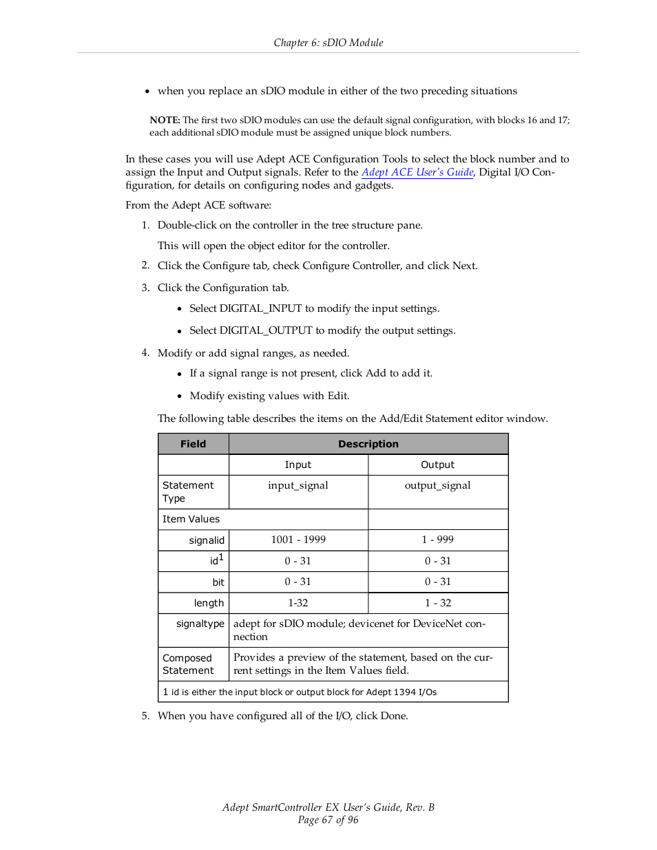 Adept EX SmartContoller User Manual | Page 67 / 96