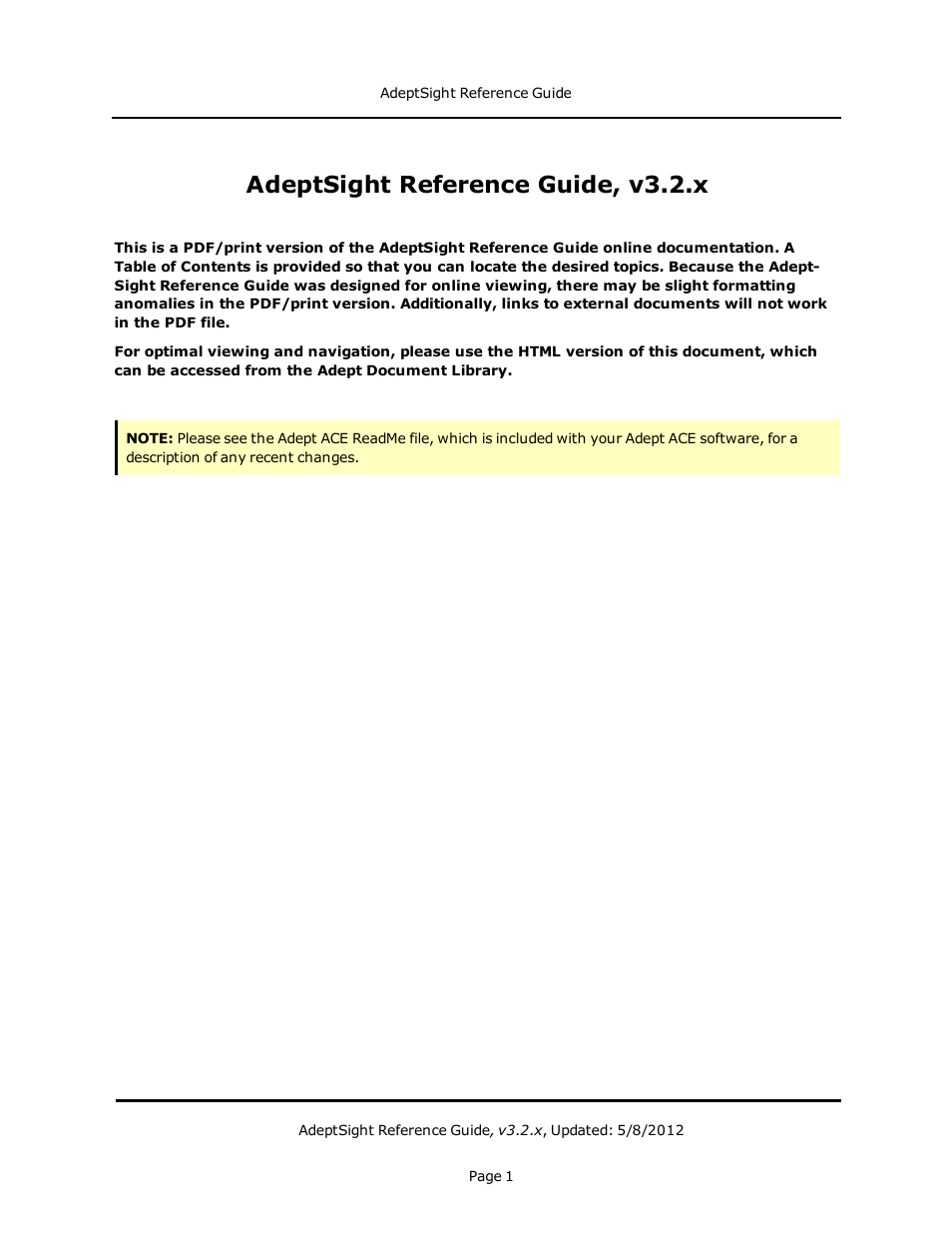 Adept AdeptSight Reference Guide User Manual | 579 pages