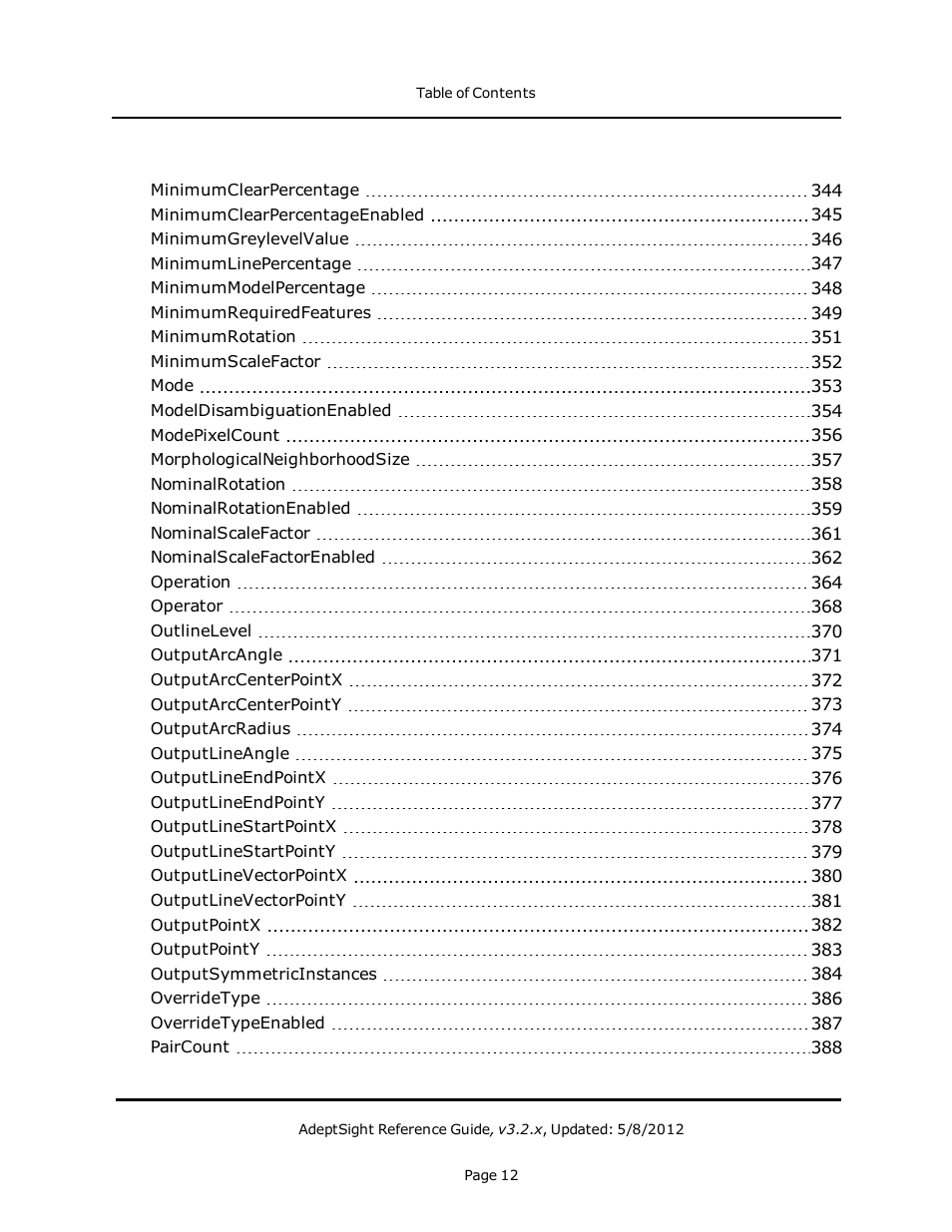Adept AdeptSight Reference Guide User Manual | Page 12 / 579